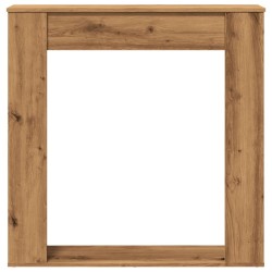 Cadre de cheminée chêne artisanal 100x20x100 cm bois ingénierie 