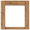 Cadre de cheminée chêne artisanal 100x20x100 cm bois ingénierie 