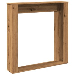 Cadre de cheminée chêne artisanal 100x20x100 cm bois ingénierie 
