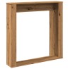 Cadre de cheminée chêne artisanal 100x20x100 cm bois ingénierie 