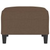 Repose-pied Marron 70x55x41 cm Tissu 