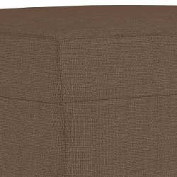 Repose-pied Marron 70x55x41 cm Tissu 