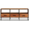 Meuble TV 110x30x45 cm Bois d'acacia massif 