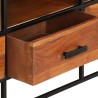 Meuble TV 110x30x45 cm Bois d'acacia massif 