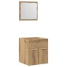 Ensemble de meubles salle de bain 2 pcs bois d'ingénierie 