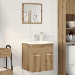 Ensemble de meubles salle de bain 2 pcs bois d'ingénierie 