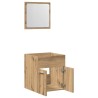 Ensemble de meubles salle de bain 2 pcs bois d'ingénierie 