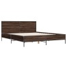 Cadre de lit sans matelas chêne marron 120x190 cm 