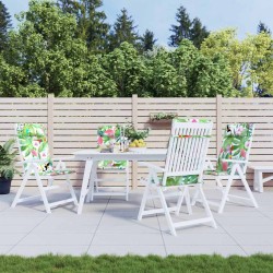 Coussins de chaise à dossier haut lot de 4 multicolore 