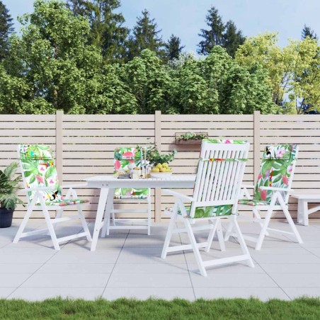 Coussins de chaise à dossier haut lot de 4 multicolore 
