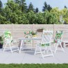 Coussins de chaise à dossier haut lot de 4 multicolore 