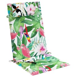 Coussins de chaise à dossier haut lot de 4 multicolore 