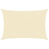 Parasol en PEHD rectangulaire 4 x 6 m Crème 