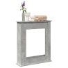 Cadre de cheminée gris béton 75x20x87,5 cm bois d'ingénierie 