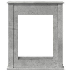 Cadre de cheminée gris béton 75x20x87,5 cm bois d'ingénierie 