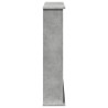 Cadre de cheminée gris béton 75x20x87,5 cm bois d'ingénierie 