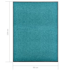 Paillasson lavable Cyan 90x120 cm 