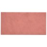 Panneaux muraux 12 pcs Rose 60x30 cm Velours 2,16 m² 