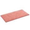 Panneaux muraux 12 pcs Rose 60x30 cm Velours 2,16 m² 