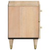 Tables de chevet 2 pcs 40x33x46 cm Bois de manguier solide 
