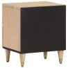 Tables de chevet 2 pcs 40x33x46 cm Bois de manguier solide 