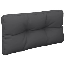 Coussins de palette lot de 2 noir tissu 