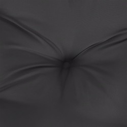 Coussins de palette lot de 2 noir tissu 