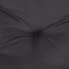 Coussins de palette lot de 2 noir tissu 