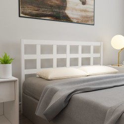 Tête de lit Blanc 156x4x100 cm Bois massif de pin 