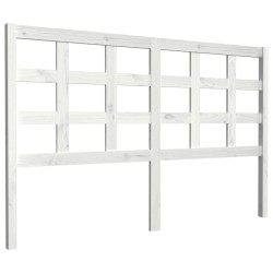 Tête de lit Blanc 156x4x100 cm Bois massif de pin 