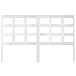 Tête de lit Blanc 156x4x100 cm Bois massif de pin 