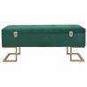 Banc avec compartiment de rangement 105 cm Vert Velours 