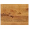 Dessus de table 70x50x2,5 cm rectangulaire bois massif manguier 