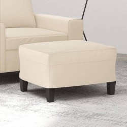 Repose-pied Beige 60x50x41 cm Tissu microfibre 