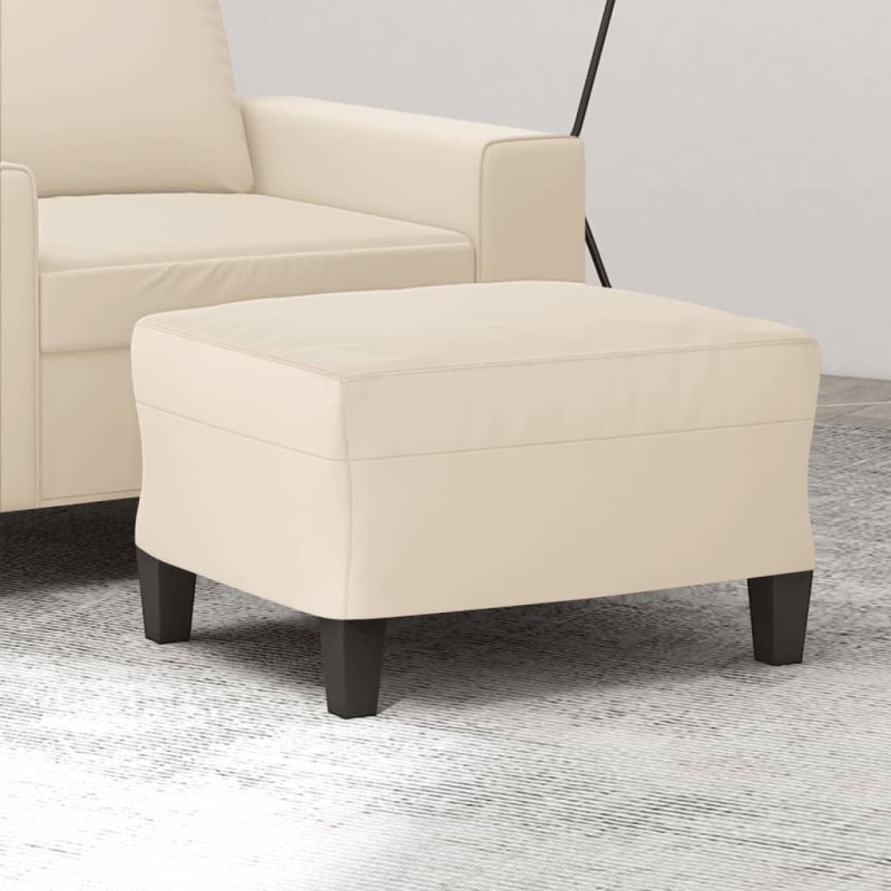 Repose-pied Beige 60x50x41 cm Tissu microfibre 