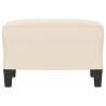 Repose-pied Beige 60x50x41 cm Tissu microfibre 