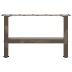 Pieds de table basse en acier naturel 2 pièces 50 x (30-31) cm Acier 