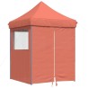 Tente de réception pliable escamotable avec 4 parois latérales 