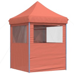 Tente de réception pliable escamotable avec 4 parois latérales 