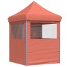 Tente de réception pliable escamotable avec 4 parois latérales 