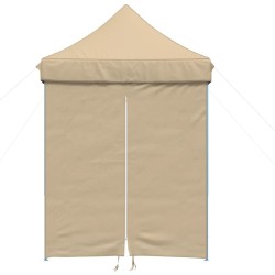 Tente de réception pliable escamotable avec 4 parois latérales 