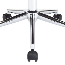 Chaise pivotante de bureau Gris Bois courbé et tissu 