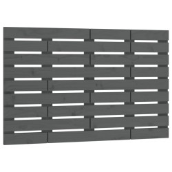 Tête de lit murale Gris 106x3x63 cm Bois massif de pin 