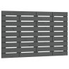 Tête de lit murale Gris 106x3x63 cm Bois massif de pin 