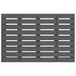 Tête de lit murale Gris 106x3x63 cm Bois massif de pin 