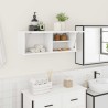 Armoire murale de bain blanc 80x25x30 cm bois d'ingénierie 