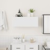 Armoire murale de bain blanc 80x25x30 cm bois d'ingénierie 