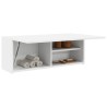 Armoire murale de bain blanc 80x25x30 cm bois d'ingénierie 