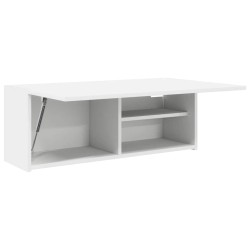 Armoire murale de bain blanc 80x25x30 cm bois d'ingénierie 