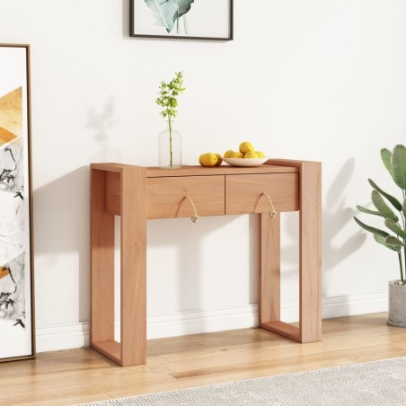 Table console 90x35x75 cm Bois de teck solide 